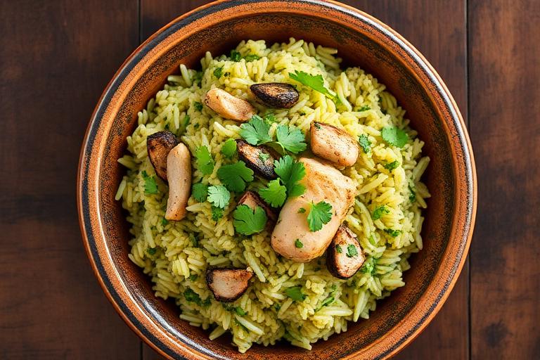 Arroz con pollo criollo